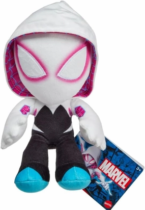 Marvel Plush Character Figure, 8-Inch Super Hero Soft Doll, Collectible Gift for Kids & Fans Ages 3 Years Old & Up - with Collectible Sticker (Ghost-Spider Gwen)