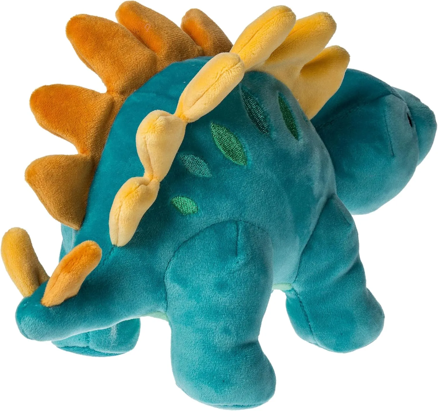 Mary Meyer Stuffed Animal Smootheez Pillow-Soft Toy, 10-Inches, Blue Stegosaurus Dinosaur