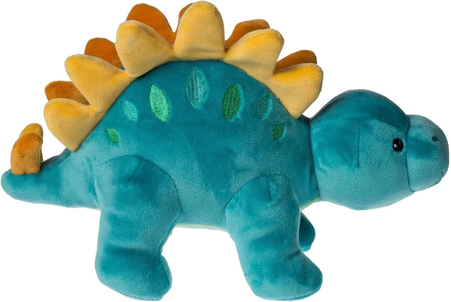 Mary Meyer Stuffed Animal Smootheez Pillow-Soft Toy, 10-Inches, Blue Stegosaurus Dinosaur