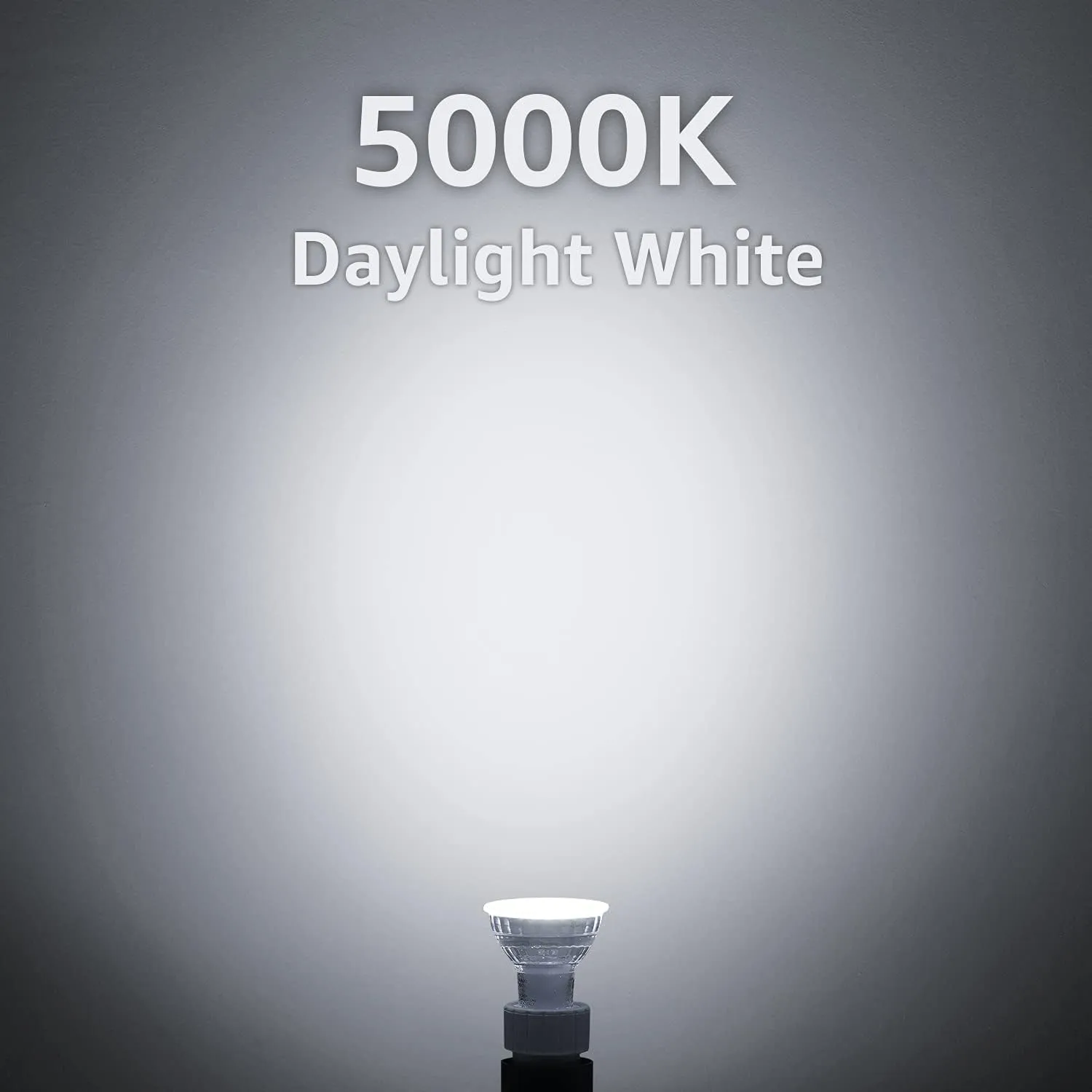 MASTERY MART 24 Pack Dimmable GU10 LED Light Bulbs, 5.5W Bright 5000K Daylight White 50W Halogen Equivalent, 400lm Energy Saver for Track Lighting Fixture, Kitchen, Basement, Living Room, 25000 Hours