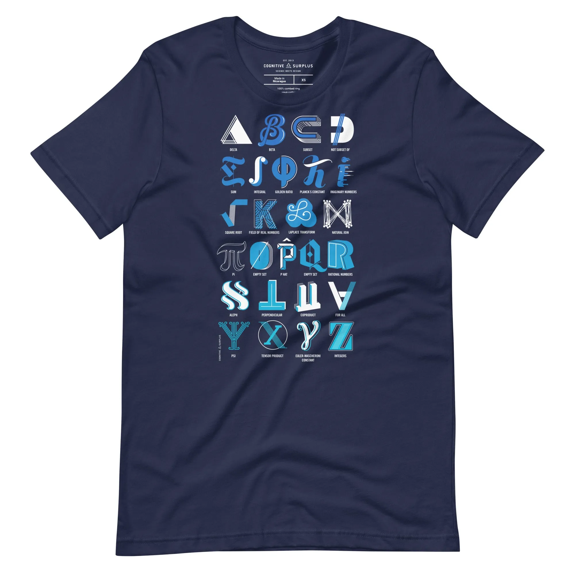Mathematical Alphabet Graphic Tee