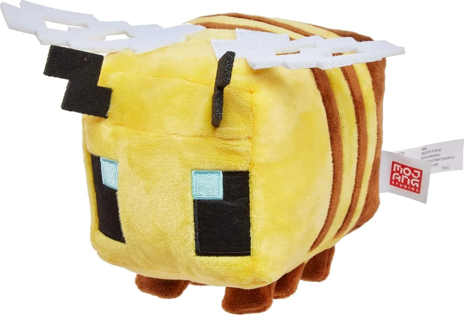Mattel Minecraft Basic 8-inch Plush Bee Stuffed Animal Figure, Soft Doll Inspired by Video Game Character
