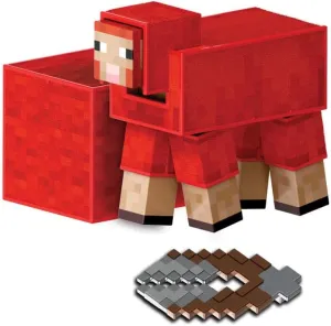Mattel Minecraft Diamond Level Sheep Action Figure with 3 Accessories, 5.5-inch Collector Scale & Pixelated Design