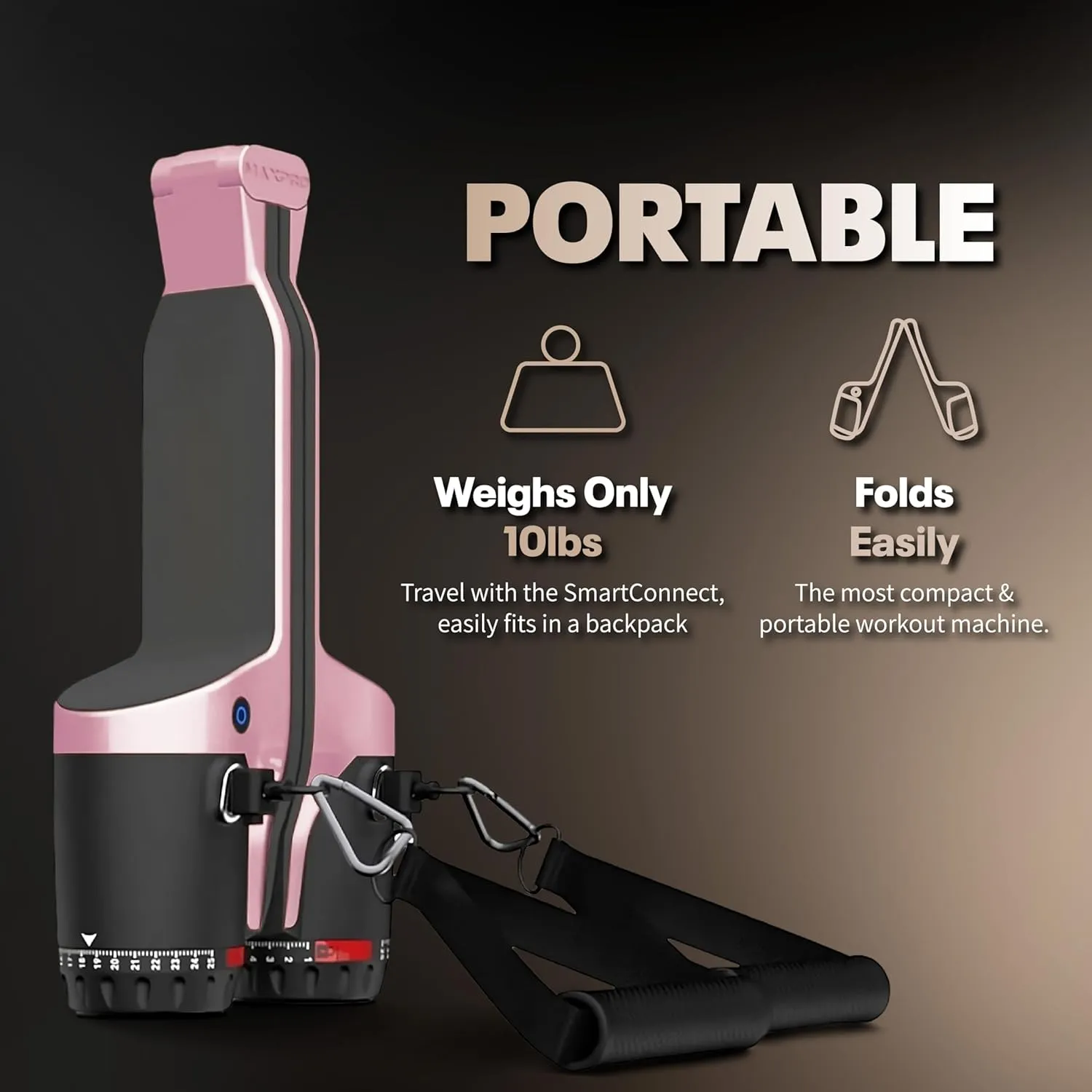 MAXPRO Fitness: Cable Home Gym | As Seen on Shark Tank | Versatile, Portable, Bluetooth Connected | Strength, HIIT, Cardio, Plyometric, Powerful 5-300lbs Resistance