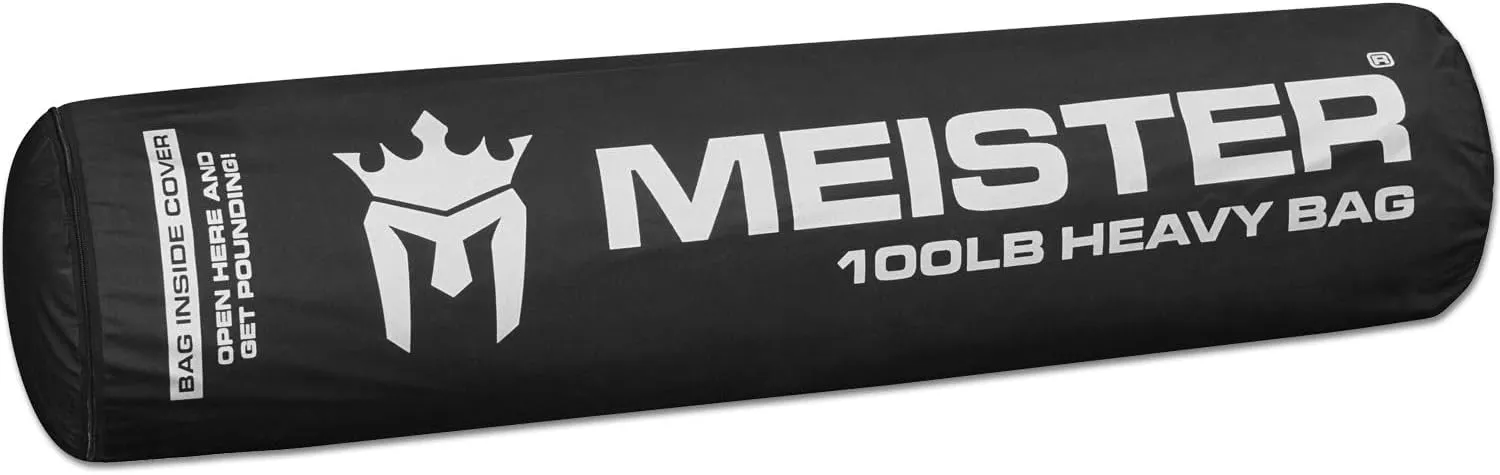 Meister 100lb Filled Heavy Bag for Boxing, MMA & Muay Thai - 60" Professional Kicking & Punching Bag