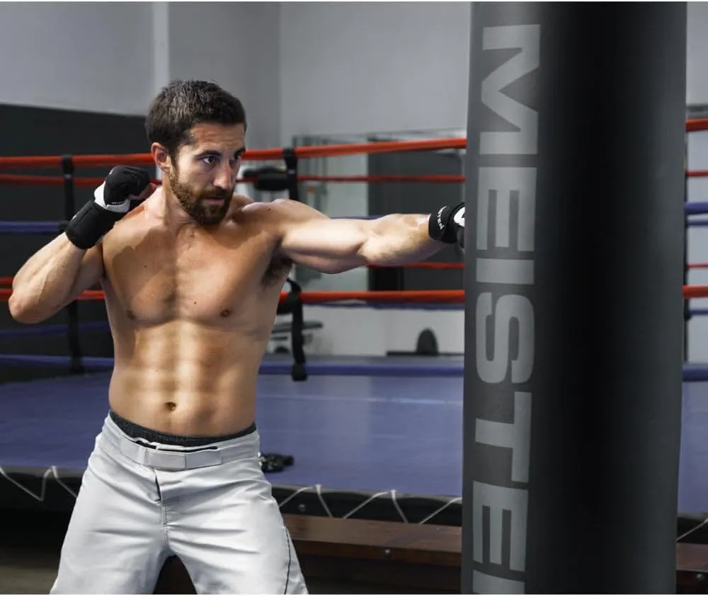 Meister 100lb Filled Heavy Bag for Boxing, MMA & Muay Thai - 60" Professional Kicking & Punching Bag
