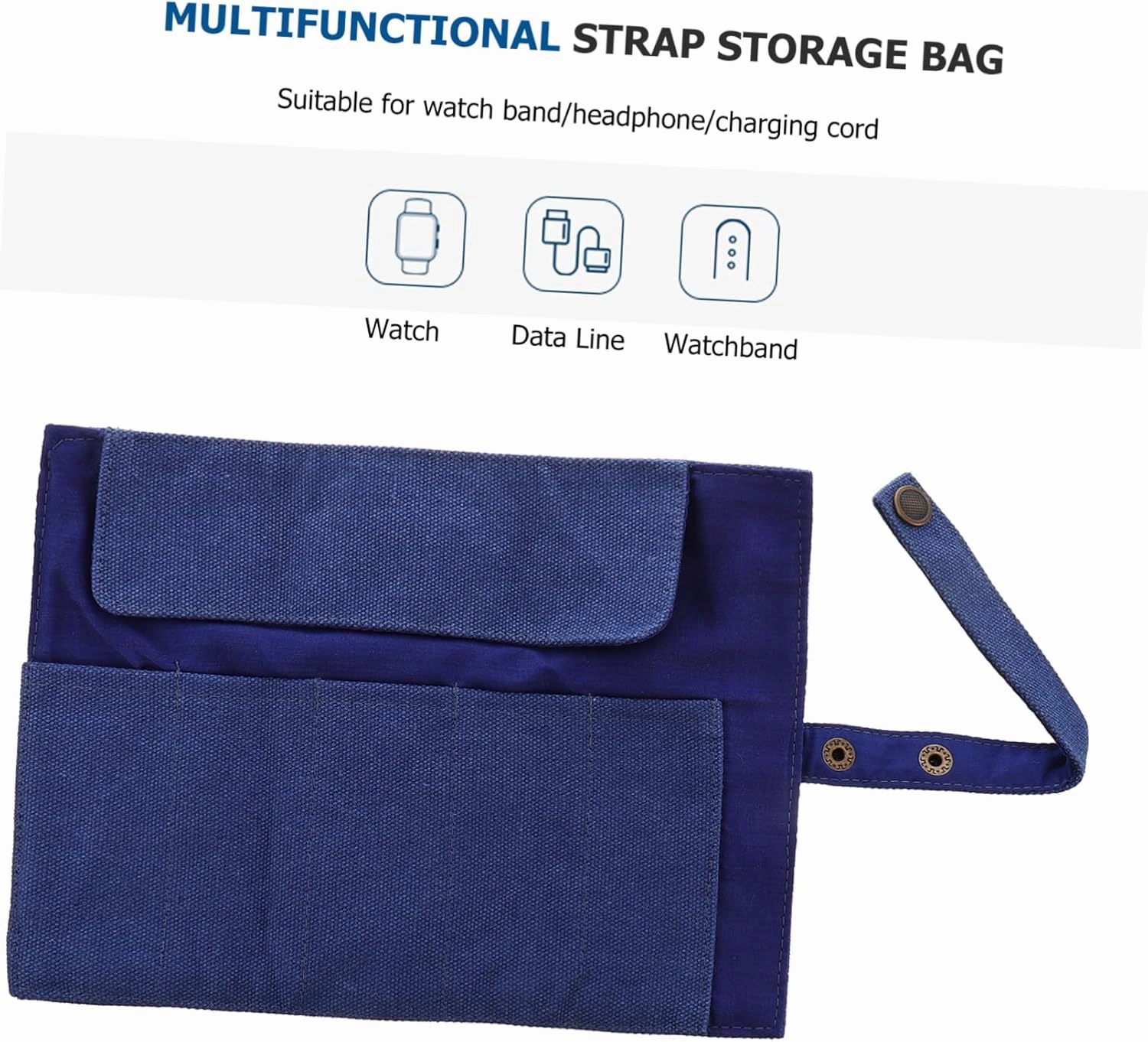 Mens Jewellery Box 2pcs Watch Storage Bag Leather Watch Bands Reloj para Hombre Inteligente Acrylic Board Photography Smart Watch Travel Canvas Tote Bag Watch Organizer Bag Roll Bag Portable Women's