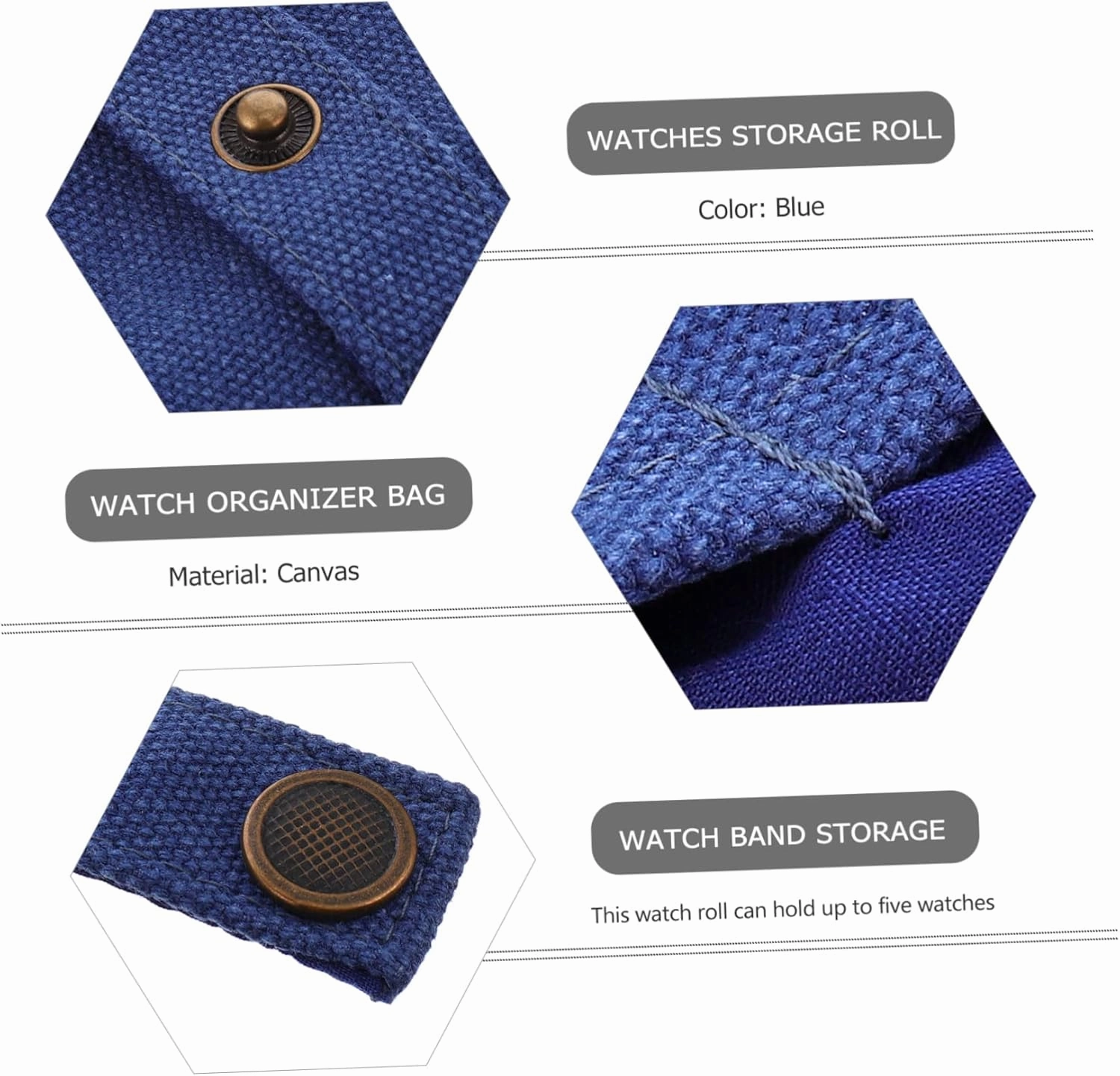 Mens Jewellery Box 2pcs Watch Storage Bag Leather Watch Bands Reloj para Hombre Inteligente Acrylic Board Photography Smart Watch Travel Canvas Tote Bag Watch Organizer Bag Roll Bag Portable Women's