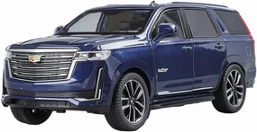 Metal Die Cast Toy Cars 1:24 for Cadillac Escalade/XT5 Alloy Scene Ornaments Adult Collection Decorations Car Model for Home Or Office Décor(Blue)