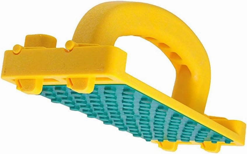MICROJIG - GRR-RIP BLOCK Smart Push Block for Router Table, Jointer, Band Saws, and Table Saws, Includes 4 Auto-Drop Smart Heels, Extreme Grip, GB-1, Yellow/Green