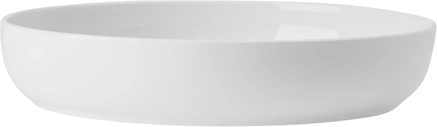 Mikasa Austyn Grey Bone China Lightweight Chip Resistant 9 Piece Dinnerware Bowl Set, Service for 3, White