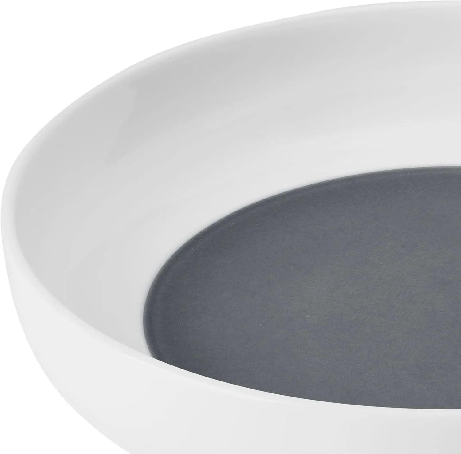 Mikasa Austyn Grey Bone China Lightweight Chip Resistant 9 Piece Dinnerware Bowl Set, Service for 3, White