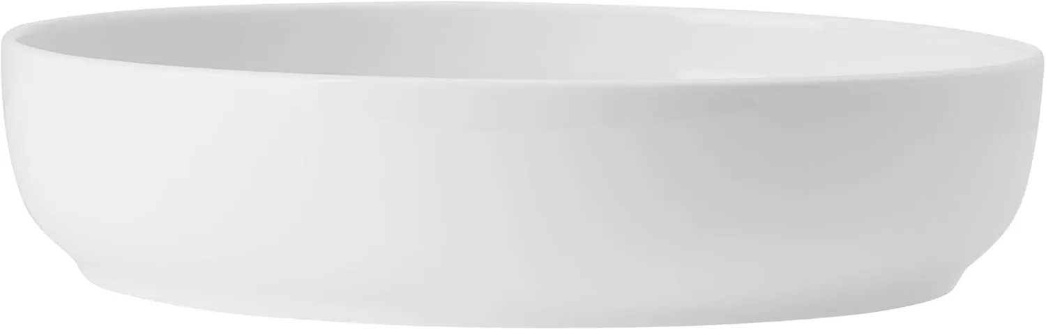 Mikasa Austyn Grey Bone China Lightweight Chip Resistant 9 Piece Dinnerware Bowl Set, Service for 3, White