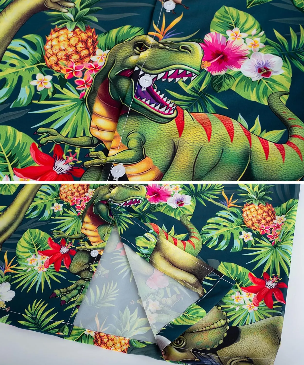 MIKENKO Funny Mens Hawaiian Shirts Short Sleeve Button Up Beach Summer Button Down Hawaiian Shirt for Men Women