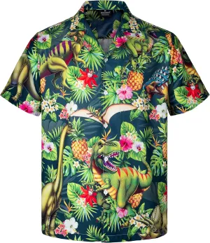 MIKENKO Funny Mens Hawaiian Shirts Short Sleeve Button Up Beach Summer Button Down Hawaiian Shirt for Men Women