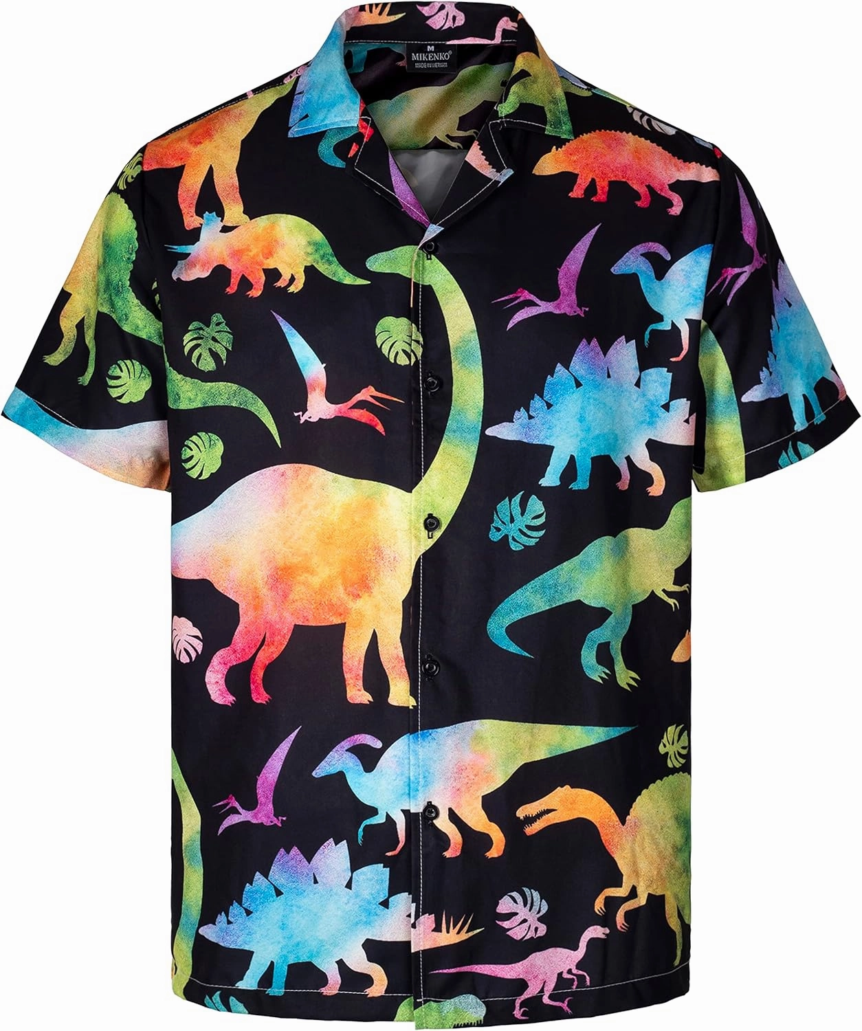 MIKENKO Funny Mens Hawaiian Shirts Short Sleeve Button Up Beach Summer Button Down Hawaiian Shirt for Men Women