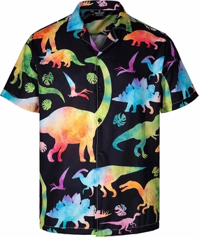 MIKENKO Funny Mens Hawaiian Shirts Short Sleeve Button Up Beach Summer Button Down Hawaiian Shirt for Men Women