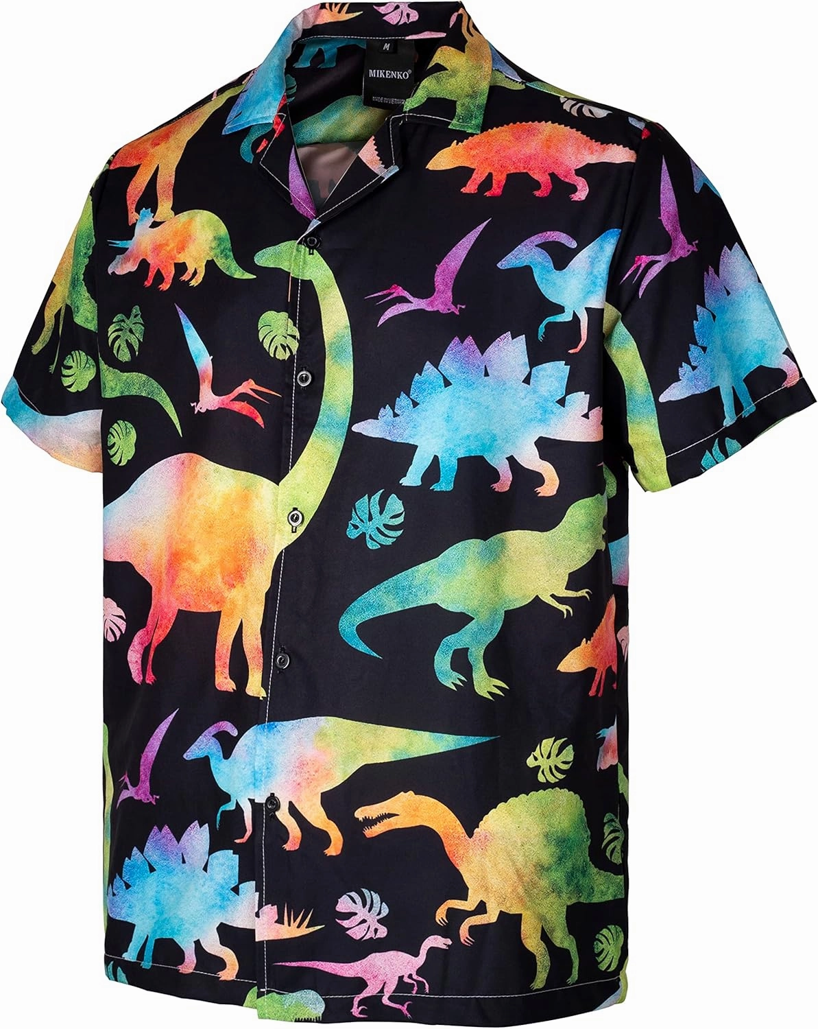 MIKENKO Funny Mens Hawaiian Shirts Short Sleeve Button Up Beach Summer Button Down Hawaiian Shirt for Men Women