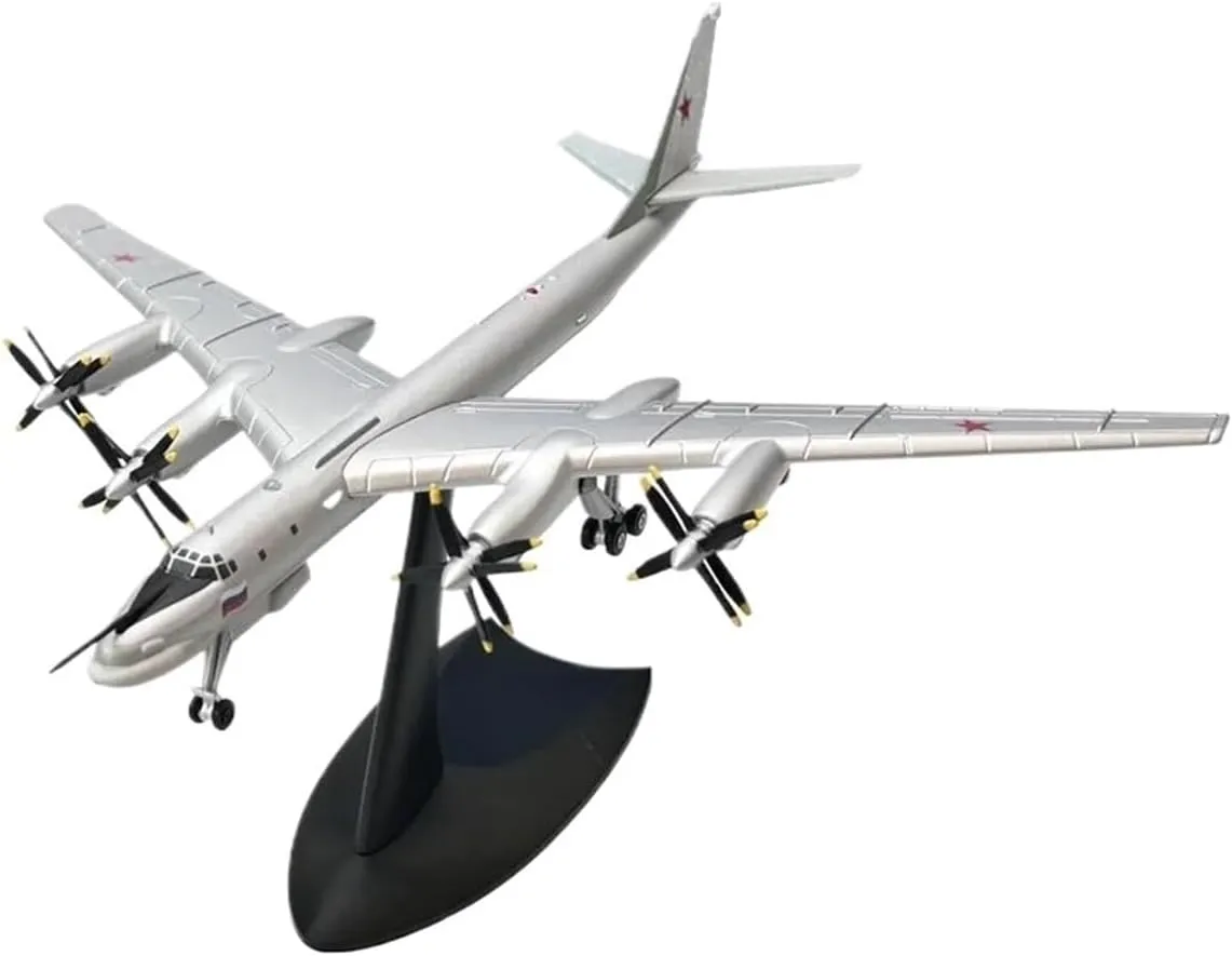 Mini Aircraft Model 1:200 for Tupolev Tu-95 TU95 Bear Type Strategic Bomber Aircraft Model Static Display Airplane Kit