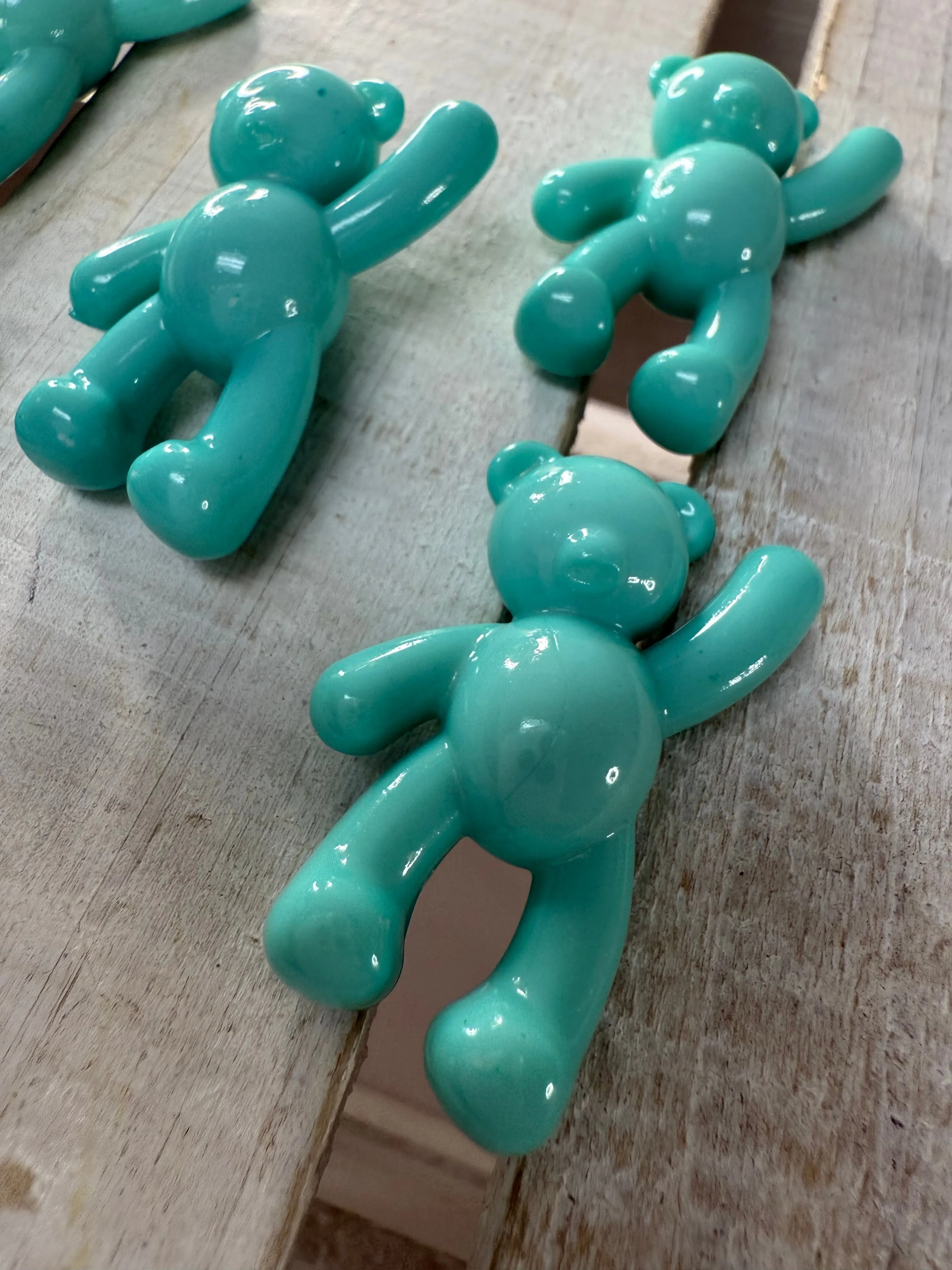 Mini Teddy Bear Trinket Blue Bear Figurine Mini Objects Speech Therapy Toy Minis Say and Play Mini Objects