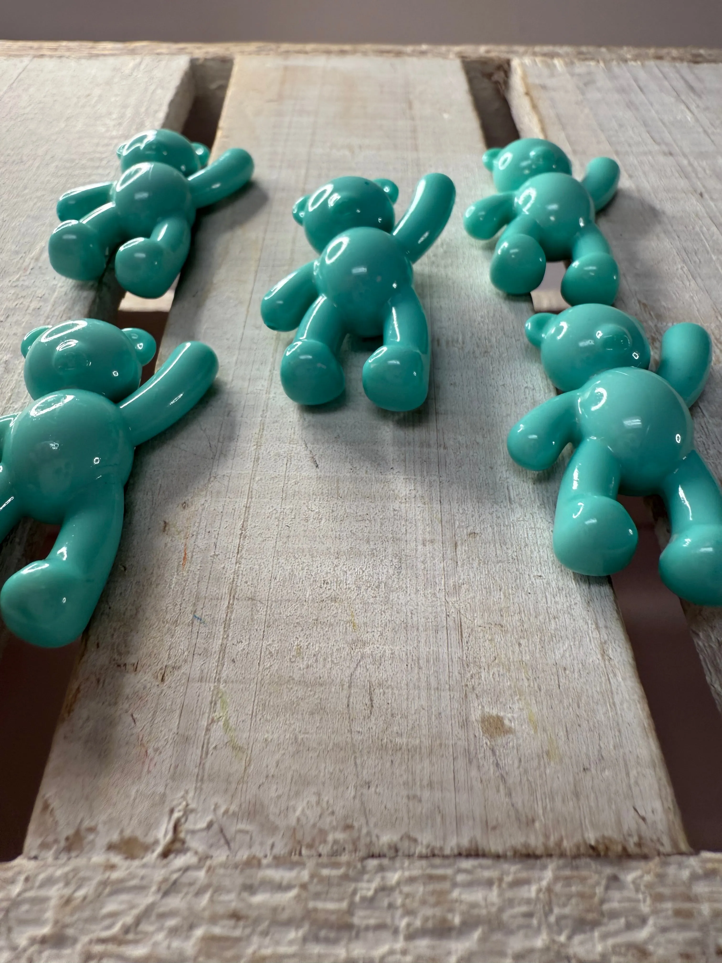 Mini Teddy Bear Trinket Blue Bear Figurine Mini Objects Speech Therapy Toy Minis Say and Play Mini Objects
