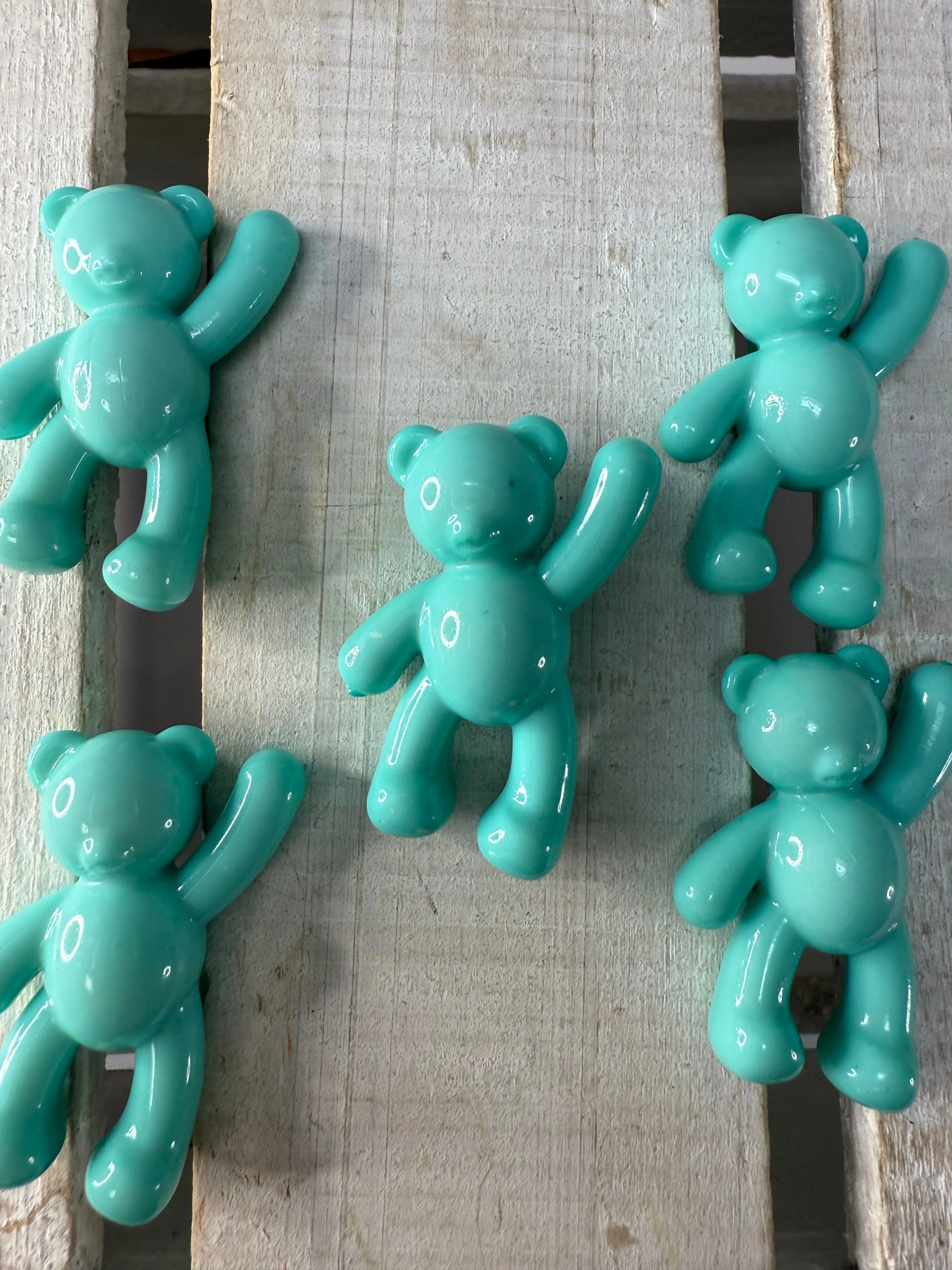 Mini Teddy Bear Trinket Blue Bear Figurine Mini Objects Speech Therapy Toy Minis Say and Play Mini Objects