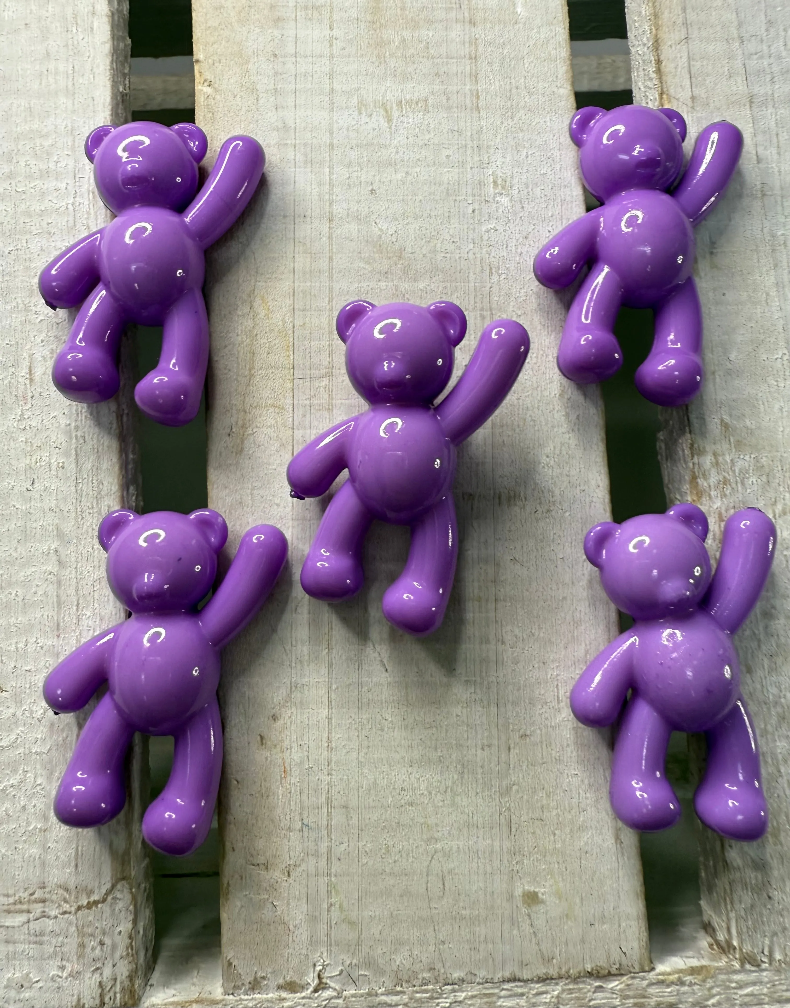 Mini Teddy Bear Trinket Purple Bear Figurine Mini Objects Speech Therapy Toy Minis Say and Play Mini Objects