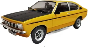 Miniature Models 1/18 Scale for OPEL Kadett C Coupe Car Model Alloy Orange Painting Gift for Kids Car Ornaments