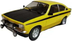 Miniature Models 1/18 Scale for OPEL Kadett C Coupe Car Model Alloy Yellow Painting Gift for Kids Car Ornaments
