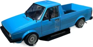 Miniature Models 1/18 Scale for Volkswagen Caddy Pick-up Truck Model Alloy Blue Painting Car Ornaments