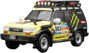 Miniature Models 1:64 Scale Toyota Land Cruiser LC80 Alloy Model with Magic Claw Painting Car Ornaments