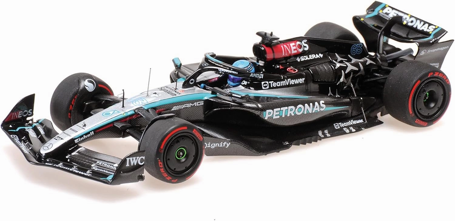 Minichamps 410241163 Mercede W15 George Russell Winner Austrian GP 2024 - Scale 1/43 - Model Car