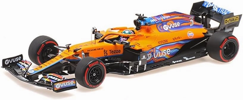 Minichamps 537216603 - McL35M Daniel Ricciardo Abu Dhabi GP 2021 F1 - 1/43 Scale - Miniature Collectible Car