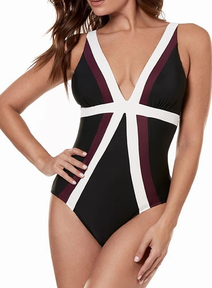 Miraclesuit Women's Swimwear Spectra Trilogy Soft Cup Tummy Control One Piece Swimsuit