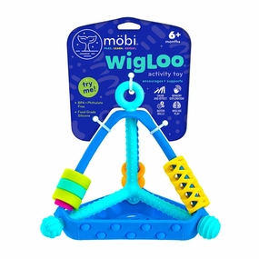 Mobi Wigloo Activity Toy - Sensory Activities for Toddlers and Kids, Teething Toy Made with Food Grade Silicone, BPA and Phthalate Free - Babies 6-12 Months and Up, Pack of 1