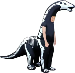 Morphsuits Giant and Kids Skeleton Diplodocus Inflatable Kids Costume