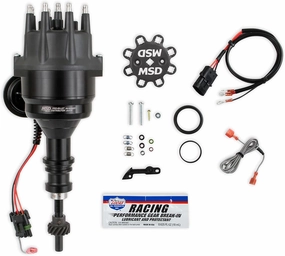 Msd Black Dist, Ford 289/302,Rtr,Stl Gr