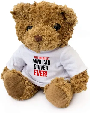 New - Greatest Mini CAB Driver Ever - Teddy Bear - Cute Soft Cuddly - Award Gift Present Birthday Xmas
