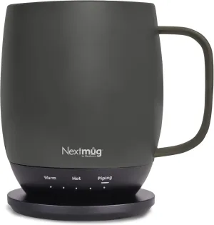 Nextmug - Temperature-Controlled, Self-Heating Coffee Mug (14 oz.) (Graphite)