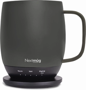 Nextmug - Temperature-Controlled, Self-Heating Coffee Mug (14 oz.) (Graphite)