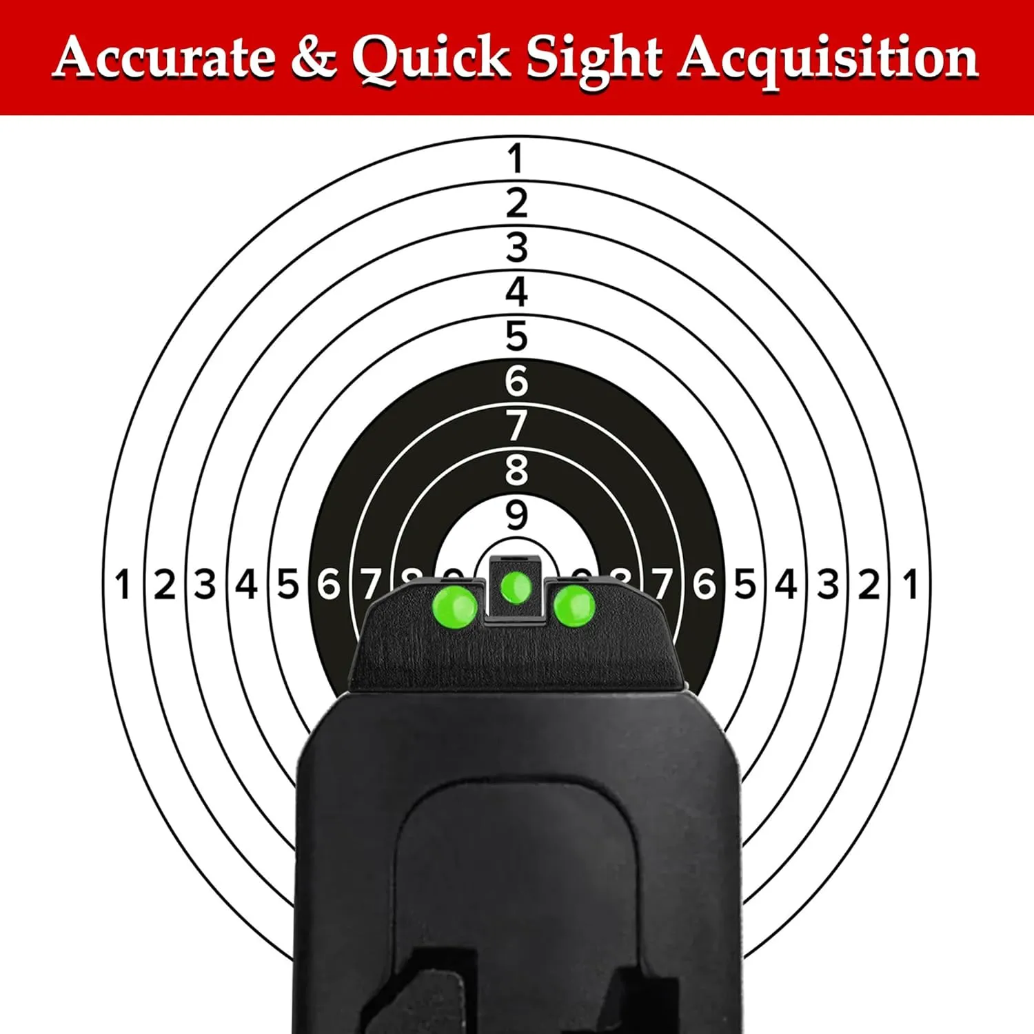No-Tritium Fiber Optic Sights for Taurus G2C,G2S,G3 w/o,PT111 G2,PT140 G2,740,709,TX22 Taurus G2S Sights Red Green Dot Sights for Handguns Pistols with Assembly Tools