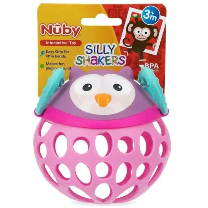 Nuby Silly Shakers Teether & Rattle Toy - Animals