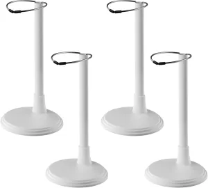 NUOBESTY Doll Stands Display Holder Figures Display Rack Doll Bracket Support Teddy Bear Stand Birthday Party Favor for Kids Girls White 30cm 4pcs