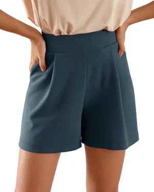 ODODOS Modal Soft Wide Leg Shorts for Women High Waist Casual Relaxed Shorts with Pockets-Inseam 4"/ 6"