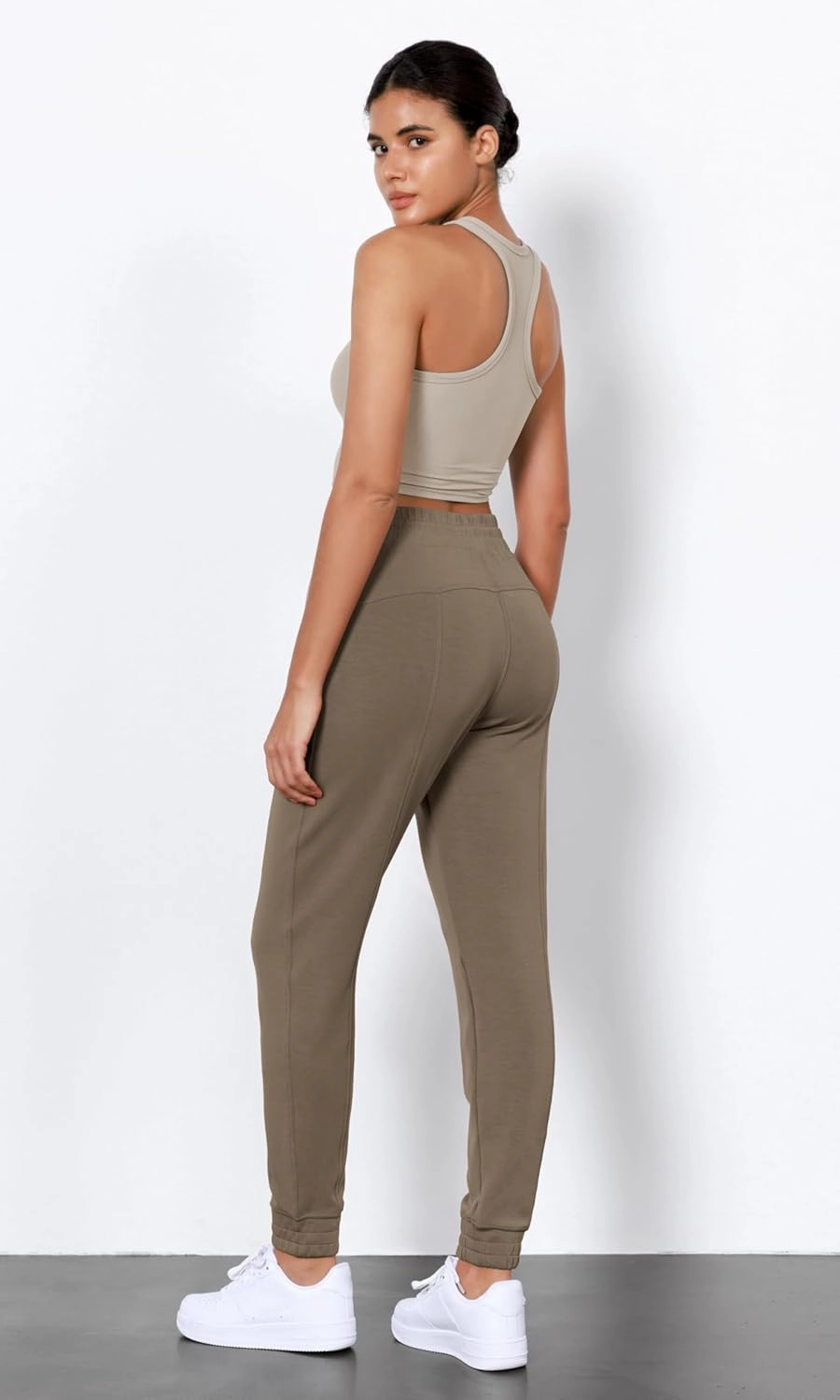 ODODOS Women's Modal Soft Jogger Pants with Pockets Adjustable Shockcord High Waist Sweatpants Casual Lounge Pants