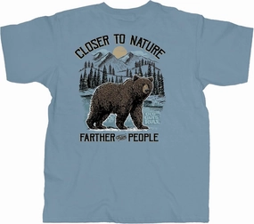 OLD GUYS RULE T-Shirts for Men, The Bear - Novelty Graphic Tee for Camping Trip, Nature, Outdoors - Gift for Dad, Grandpa