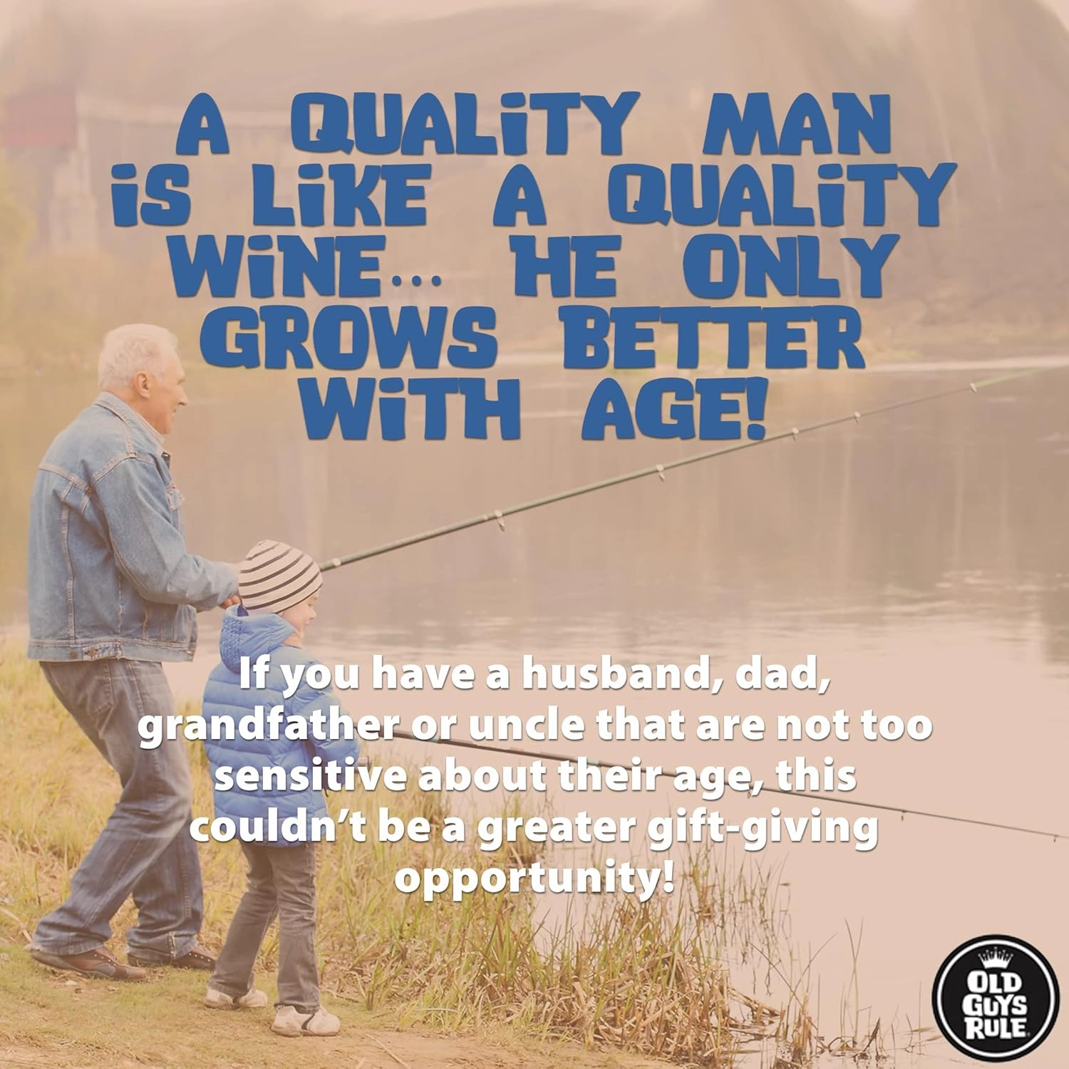 OLD GUYS RULE T-Shirts for Men, The Bear - Novelty Graphic Tee for Camping Trip, Nature, Outdoors - Gift for Dad, Grandpa