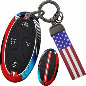 ontto Key Fob Holder Fit for Hyundai 7-Button Key Remote for Ioniq 6 Grandeur GN7 KONA Elantra Azera Sonata Hybrid Santa fe Tucson Hybrid 2023 2024,Sporty Key Cover Antiscratched Car Key Case,Red
