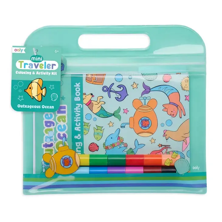 Ooly Mini Traveler Coloring & Activity Kit