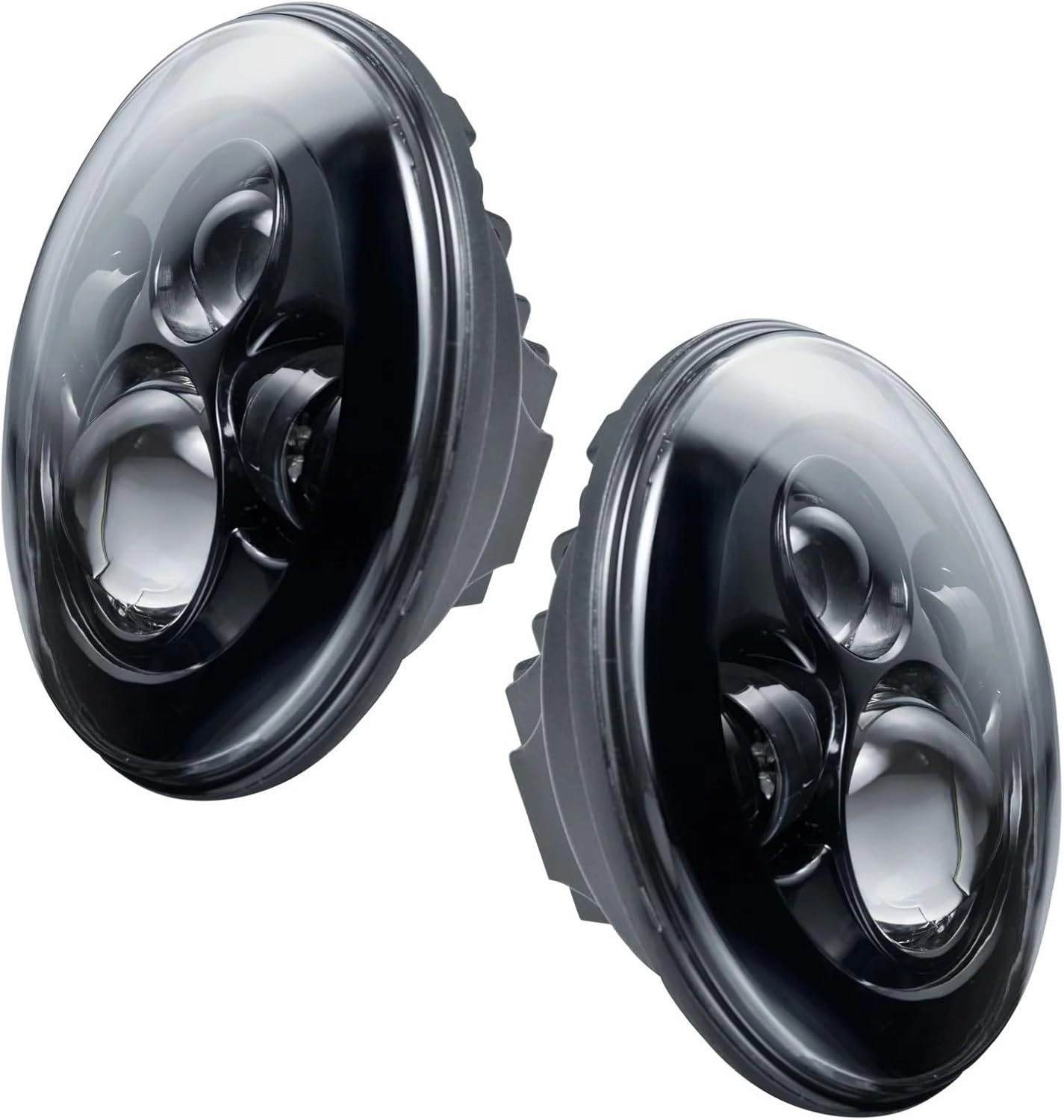 ORACLE Lighting 5769-504 Pair of 7 Inch No Halo High Powered LED Headlights with Black Bezel fits Any Vehicle with 7 Inch Sealed Beam Lamps - Improves Brightness